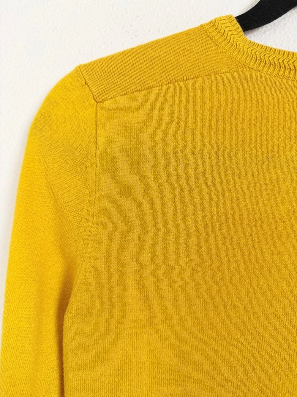Banana Republic Mustard Cardigan Size Small Cashmere Blend Button Front - Picture 14 of 16